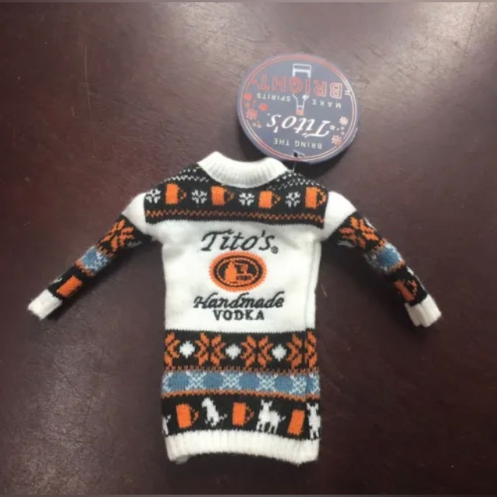 Titos Bottle Sweater 750ml 80 Proof new